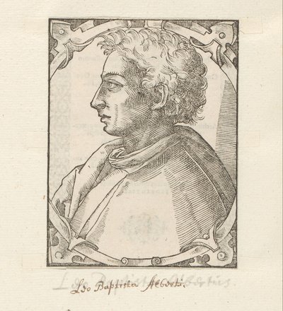Portret van Leona Battisty Albertiego autorstwa Anonymous