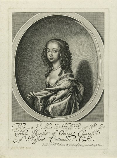 Portret Marii Henrietty Stuart autorstwa Anonymous