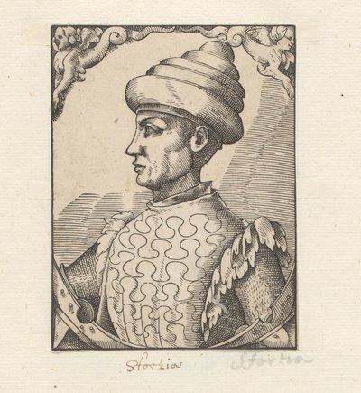 Portret van Muzio Attendola Sforza autorstwa Anonymous