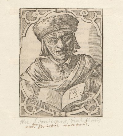 Portret van Niccolò Leoniceno autorstwa Anonymous