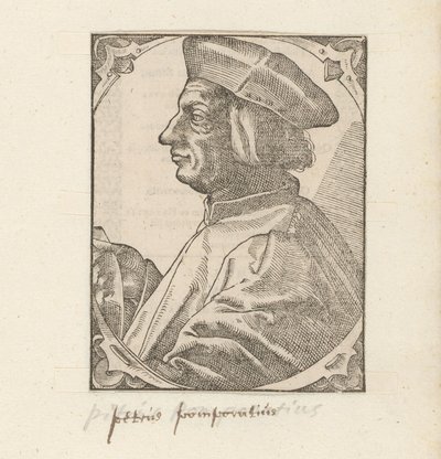 Portret van Pietro Pomponazzi autorstwa Anonymous