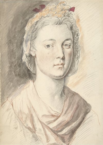 Portret młodej kobiety autorstwa Anonymous