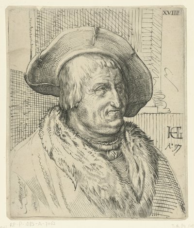 Portret mężczyzny w kapeluszu autorstwa Anonymous