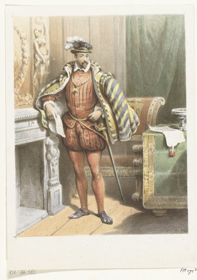 Portret stojącego szlachcica, ok. 1572 autorstwa Anonymous