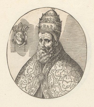 Portret van pausa Gregorius XIII autorstwa Anonymous