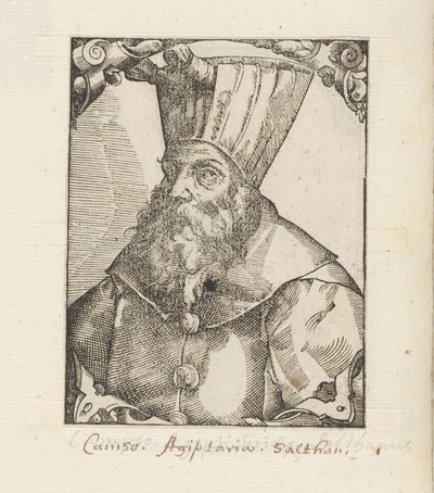 Portret Van Sultana Al-Ashrafa Qansuha Al-Ghouri autorstwa Anonymous