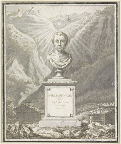 Popiersie portretowe Johanna Jakoba Scheuchzer autorstwa Anonymous