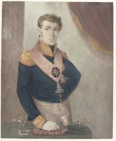 Książę Fryderyk z Holandii jako wielki mistrz masonów, 1817 autorstwa Anonymous