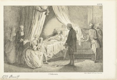 Księżniczka Anna na łożu śmierci, 1759 autorstwa Anonymous