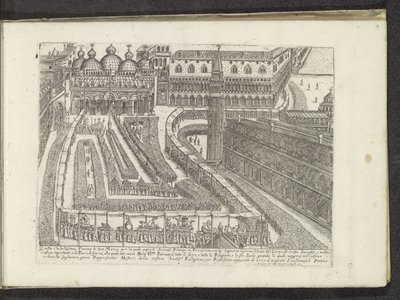 Processie over het San Marcoplein te Venetië Scenes uit het Venetiaanse leven (tytuł serii) Habiti d