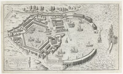Rekonstrukcja van de antycznej przystani van Ostia Mirror of Roman Magnificence (tytuł serii) autorstwa Anonymous