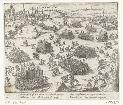 Roermond podjęte przez Wilhelma Orańskiego, 1572 autorstwa Anonymous