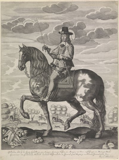 Portret konny Wilhelma II, księcia Orange autorstwa Anonymous