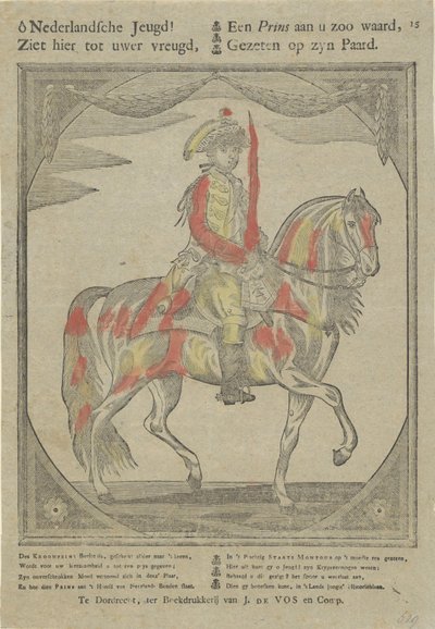 Portret konny Wilhelma V, księcia Orange-Nassau autorstwa Anonymous