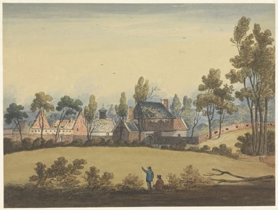Ruiny Hougoumont Siedem talerzy Waterloo i okolic (tytuł serii) autorstwa Anonymous