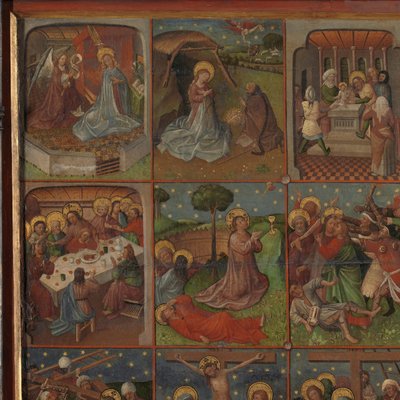 Sceny z życia Chrystusa Osiemnaście scen z życia Chrystusa, znanych jako Pasja Roermonda autorstwa Anonymous