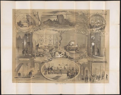 Karykatura w studenckim almanachu w Lejdzie, 1873 autorstwa Anonymous