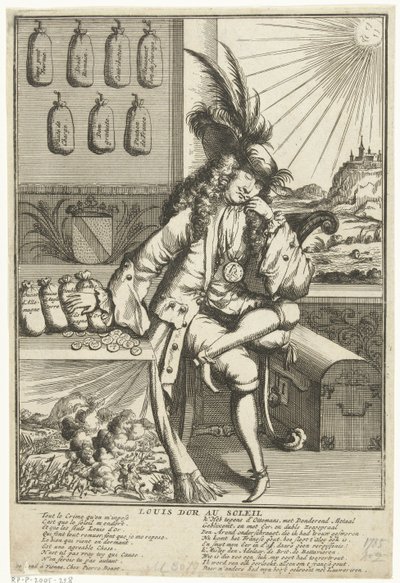 Karykatura Louisa Willema van Baden-Baden, 1705 Louis D