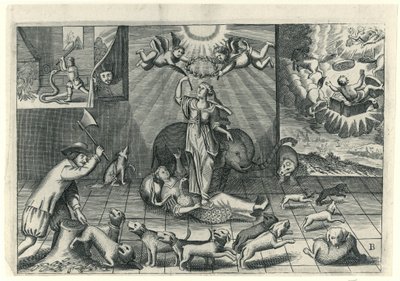 Karykatura Anglika, 1673 autorstwa Anonymous