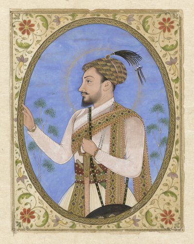 Sułtan Mohammed Adil Shah Portretminiaturowy van Sultan Muhammad Adil Shah van Bijapur autorstwa Anonymous