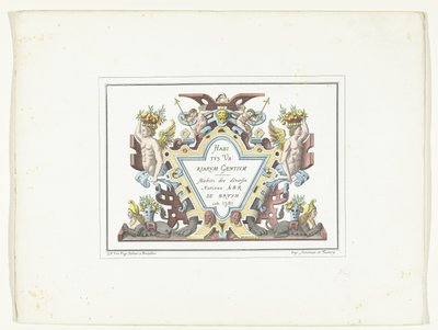 Titelprent voor de serie kostuumprenten in faksymile Habitus Variarum Gentium Habitus Variarum Gentium / Habitz des divers Nations Abr De Bruyn inw. 1581 (tytuł na obiekcie) autorstwa Anonymous