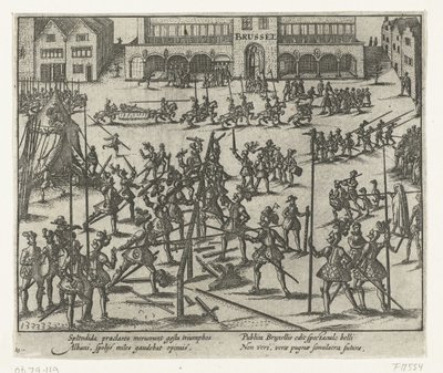 Turniej na Wielkim Placu w Brukseli, 1569 autorstwa Anonymous