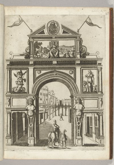 Brama Triumfalna z Służącą Miastem, 1594 autorstwa Anonymous