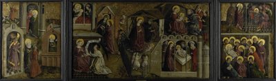 Tryptyk ze scenami z życia Matki Boskiej autorstwa Anonymous