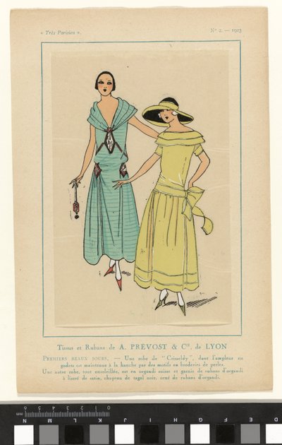 Bardzo paryski, 1923, nr 2: Tkaniny i wstążki A. PRÉVOST & Cie. z Lyonu... autorstwa Anonymous