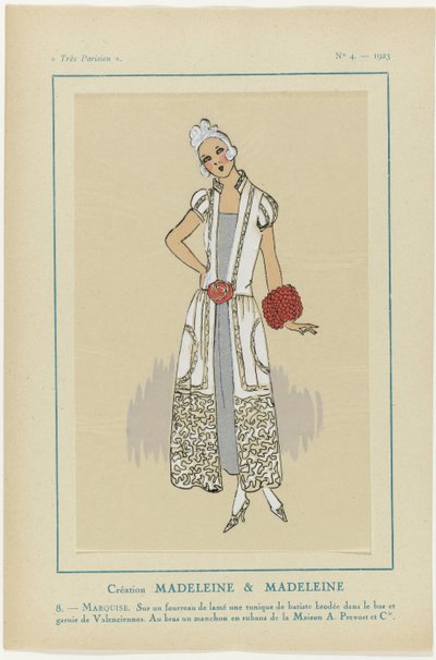 Bardzo paryski, 1923, nr 4: 8. - MARKIZA. Na pochwie... autorstwa Anonymous