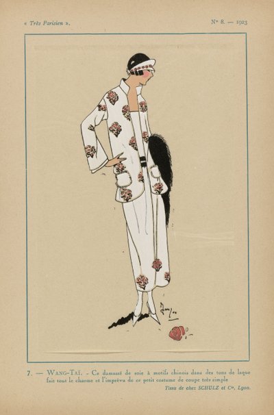 Bardzo paryski, 1923, nr 8: 7.- WANG-TAÏ. - Ten jedwabny adamaszek... autorstwa Anonymous