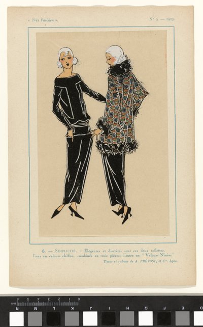 Bardzo paryski, 1923, nr 9: 8. - PROSTOTA. - Elegancki i dyskretny... autorstwa Anonymous
