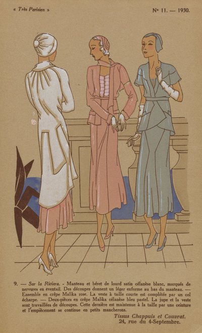 Bardzo paryski, 1930, nr 11: 9. - Na Riwierze... autorstwa Anonymous