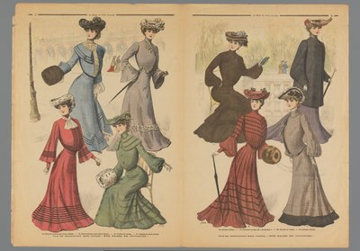 Dwie strony z „La Mode du Petit Journal”, 10 listopada 1902 r. autorstwa Anonymous