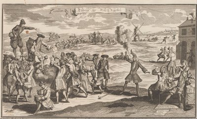 Wynik handlu wiatrem, 1720 Uytslag der Wind Negocie (tytuł na obiekcie) Wielka scena szaleństwa (tytuł serii) autorstwa Anonymous