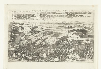 Veldslag aan de rivier de Gete, 1568 Bitwa nad rzeką Geta pod księciem Alvy. 1568 (tytuł na obiekcie) autorstwa Anonymous