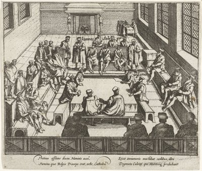 Zakaz głoszenia protestanckich kazań w Antwerpii, 1577 autorstwa Anonymous