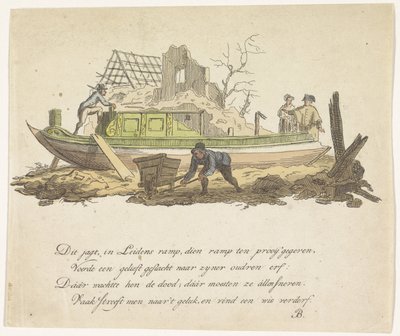 Rozbity jacht Rietmildera, 1807 autorstwa Anonymous