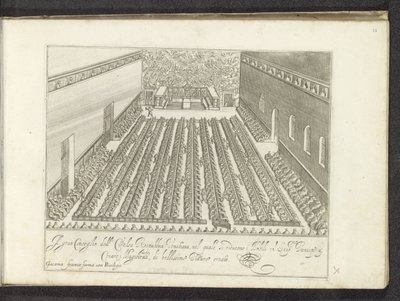 Vergadering w Sala del Maggior Consiglio Scenes uit het Venetiaanse leven (tytuł serii) Habiti d