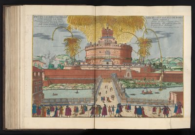 Fajerwerki na Zamku Świętego Anioła Prospectus del Castello e Ponte Sant