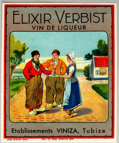 Reklama likieru Elixir werbista (chromolitografia) autorstwa Anonymous Anonymous