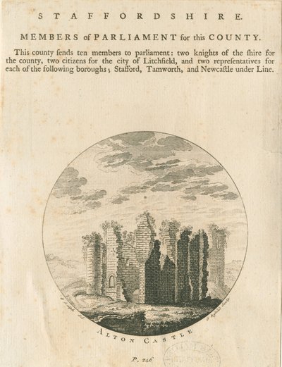 Zamek Alton: grawerowanie i [?koniec XVIII wieku] (druk) autorstwa Anonymous Anonymous