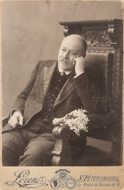 Anatolij Liadov - Portret kompozytora Anatolija Konstantinowicza Liadowa (1855-1914) - Anonim. Fotografia autorstwa Anonymous Anonymous