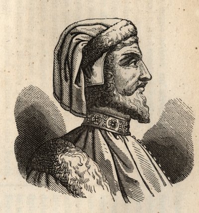 Azzon Visconti - Azzone Visconti - 1302-1339 - grawerowanie - autorstwa Anonymous Anonymous