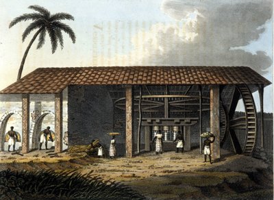 Brazylia, cukrownia - w „Starodawnym i współczesnym stroju” 1819 - 1820 autorstwa dr. Julesa Ferrario, red. Mediolan. autorstwa Anonymous Anonymous