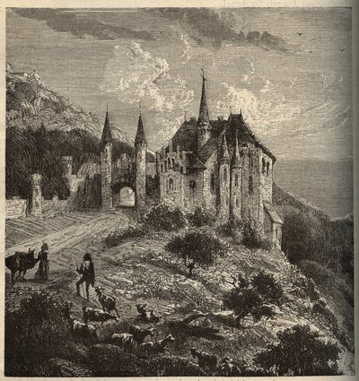 Chateau du Montet - Vandoeuvre-les-Nancy - Lotaryngia - grawerowanie w „” PATRIE” - PECTUREQUIREQUE OPIS FRANCJI W 6 TOMACH WG LUCIENA HUARDA - koniec XIX wieku autorstwa Anonymous Anonymous