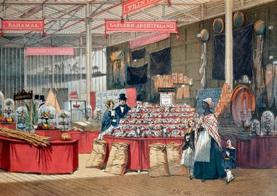 Pawilon Produktów Kolonialnych na Wystawie Światowej w Londynie. 1851. Muzeum Londynu, Wiktorii i Alberta autorstwa Anonymous Anonymous