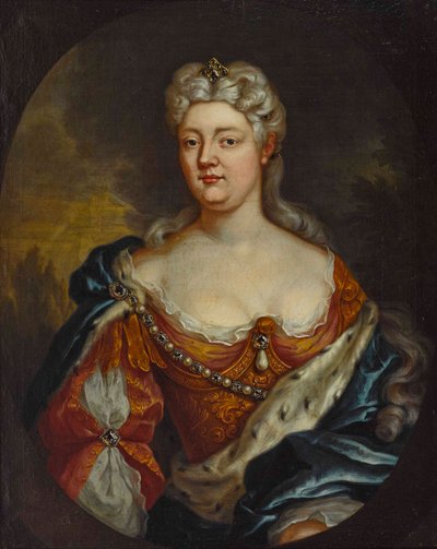 Hrabina Palatyn Caroline z Nassau-Saarbruecken (1704-1774) - Anonim. olej na płótnie, ok. 1725. Wymiar : 85x67 cm Kolekcja prywatna autorstwa Anonymous Anonymous