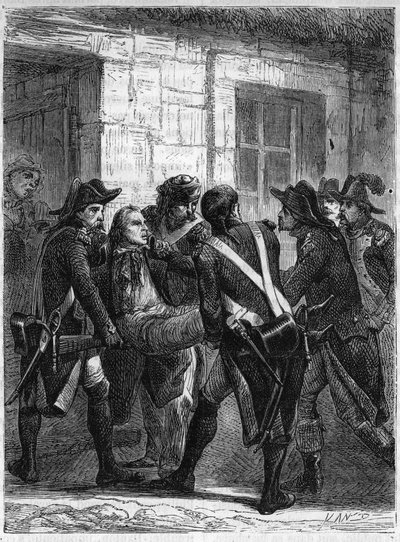 Śmierć generała Michela Armanda (Michel Armand) z BEAUPUY (1755-1796) w Val d