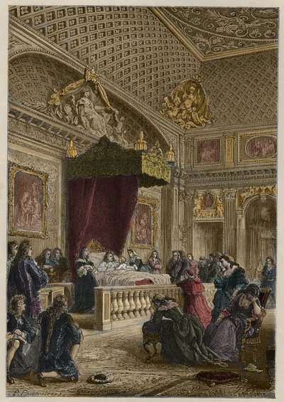 Śmierć Ludwika XIV w Wersalu, 1 września autorstwa Anonymous Anonymous